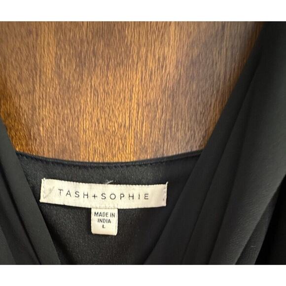 Slip Dress Large Womens Drape Neck Black Y2K Fairy Goth 90s Style Minimalist - Picture 4 of 5